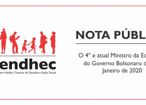 Nota Pública | O 4º e atual Ministro da Educação do Governo Bolsonaro desde Janeiro de 2020