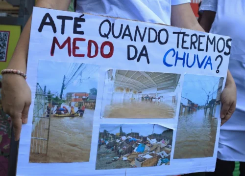 Em ato público, relembramos as mais de 130 vítimas das chuvas e negligência governamental em 2022