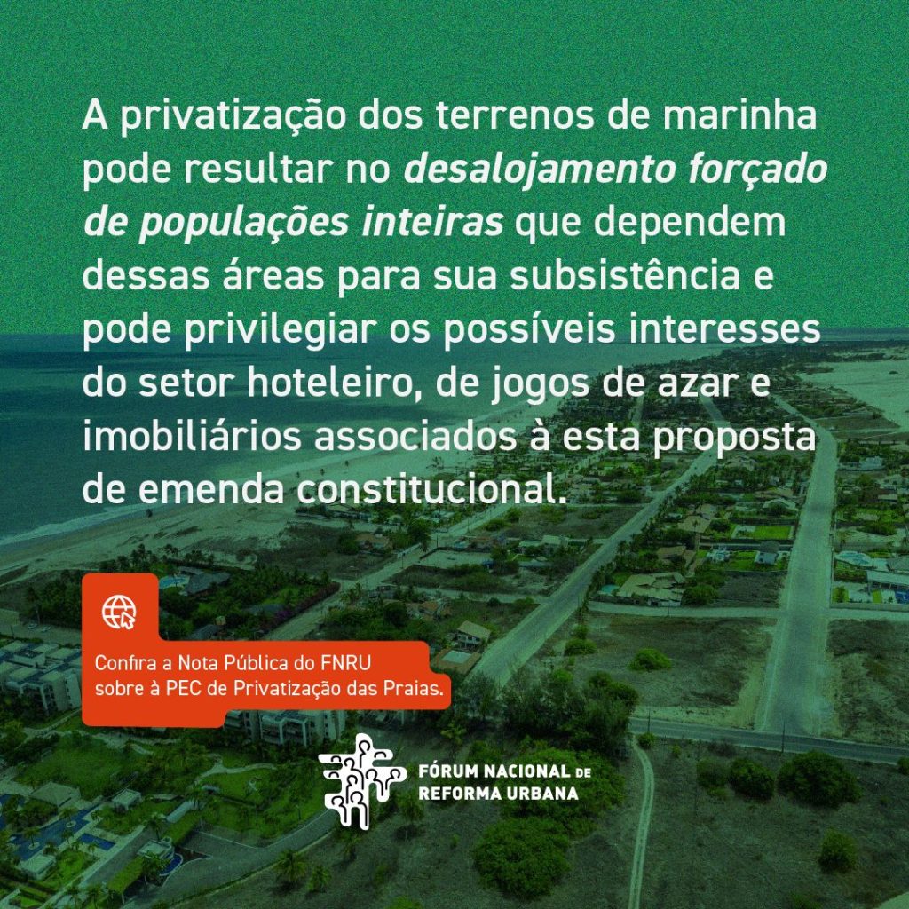 Nota de Repúdio à PEC de Privatização das Praias (03/2022)